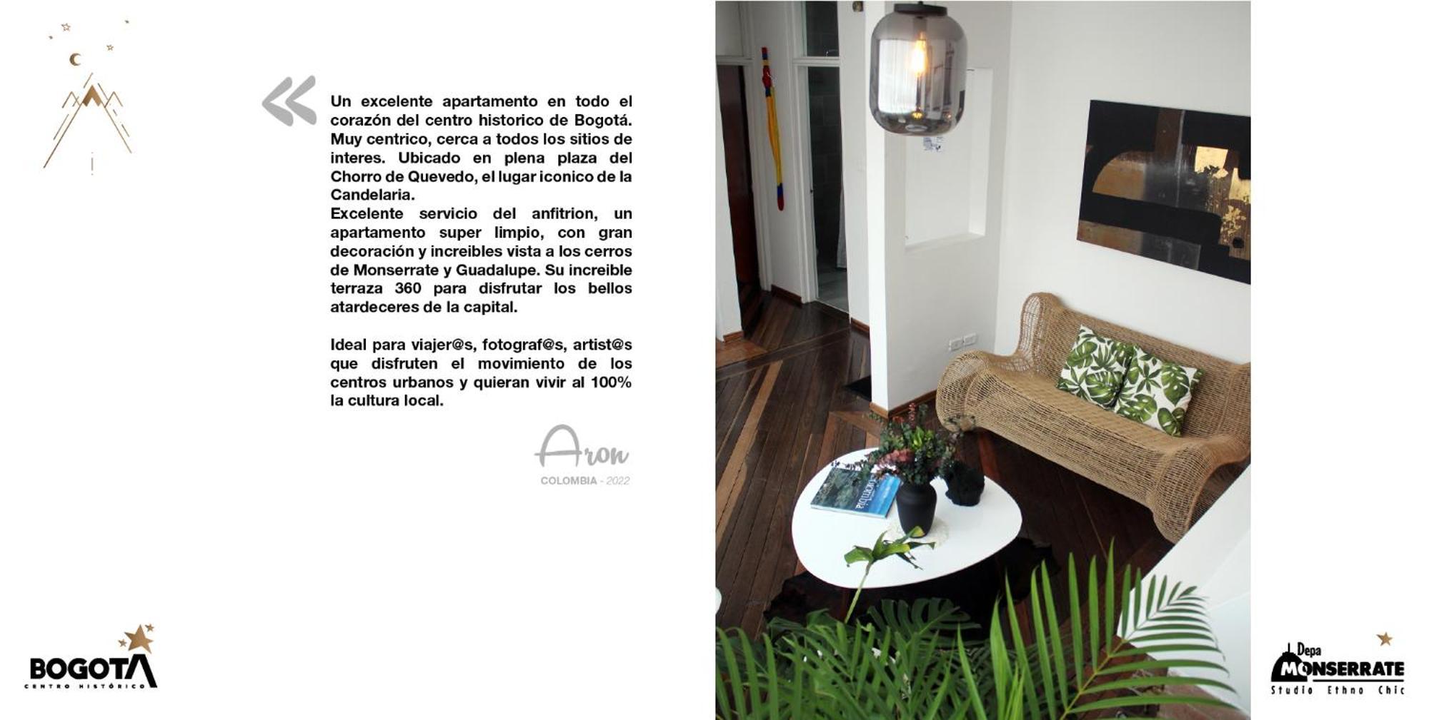Depa Monserrate - Charming Historic Nest With Breathtaking Mountain Views - Apartaestudio Bogota Bagian luar foto