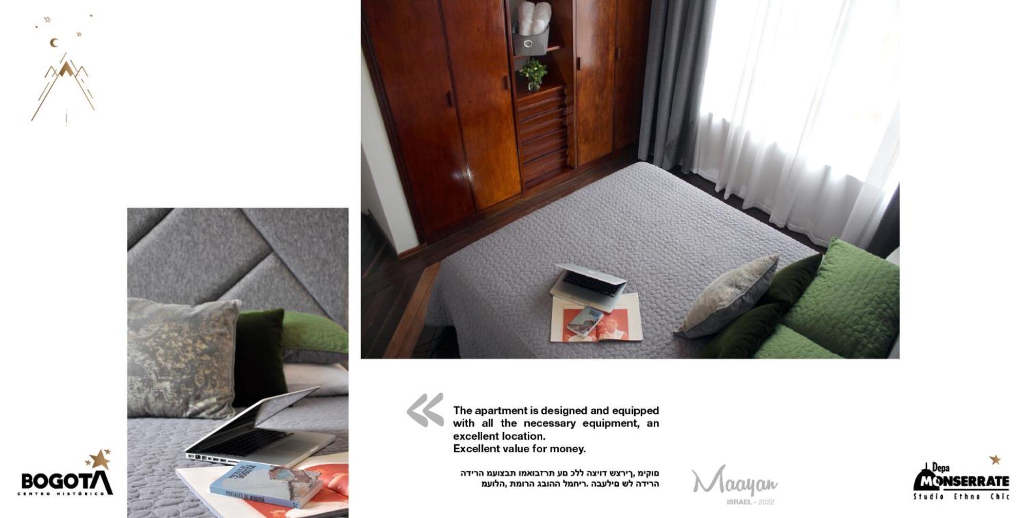 Depa Monserrate - Charming Historic Nest With Breathtaking Mountain Views - Apartaestudio Bogota Bagian luar foto